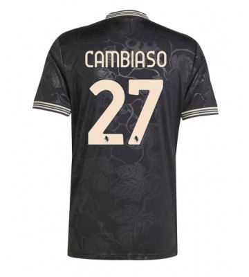Lacne Muži Futbalové dres Juventus Andrea Cambiaso #27 2025-26 Krátky Rukáv - Tretina